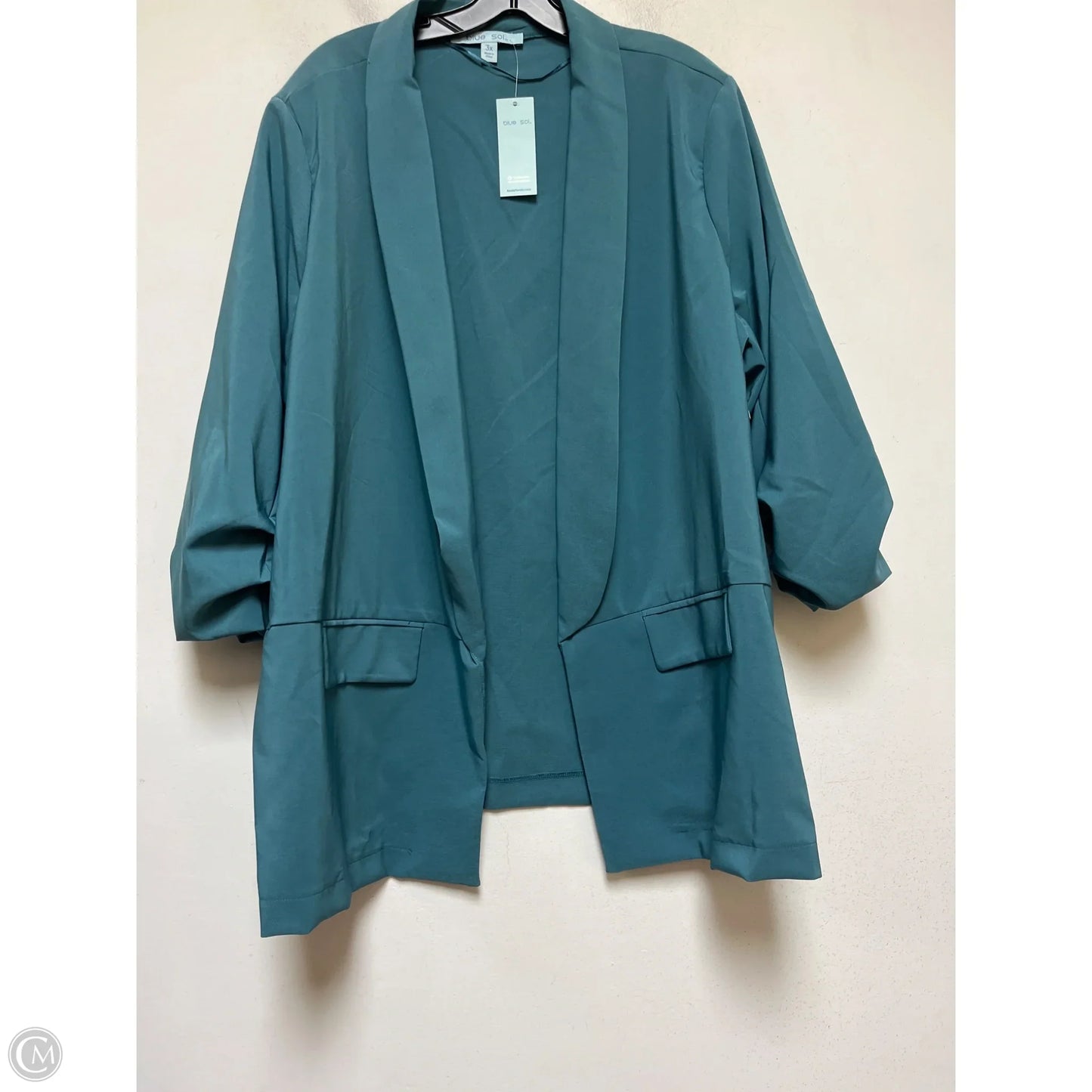Blazer By Blue Sol In Teal, Size: 3x