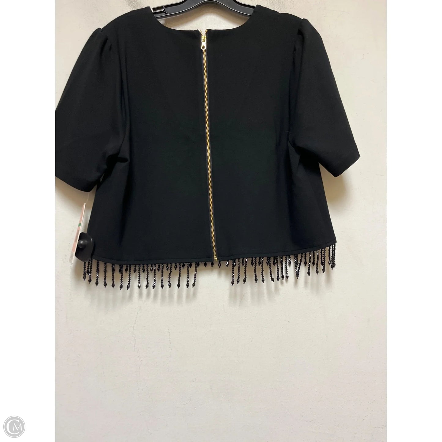 Top Short Sleeve By Nanette By Nanette Lepore In Black, Size: L