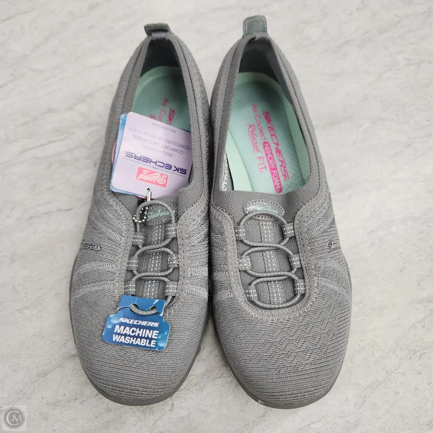 Shoes Flats By Skechers In Grey, Size: 5