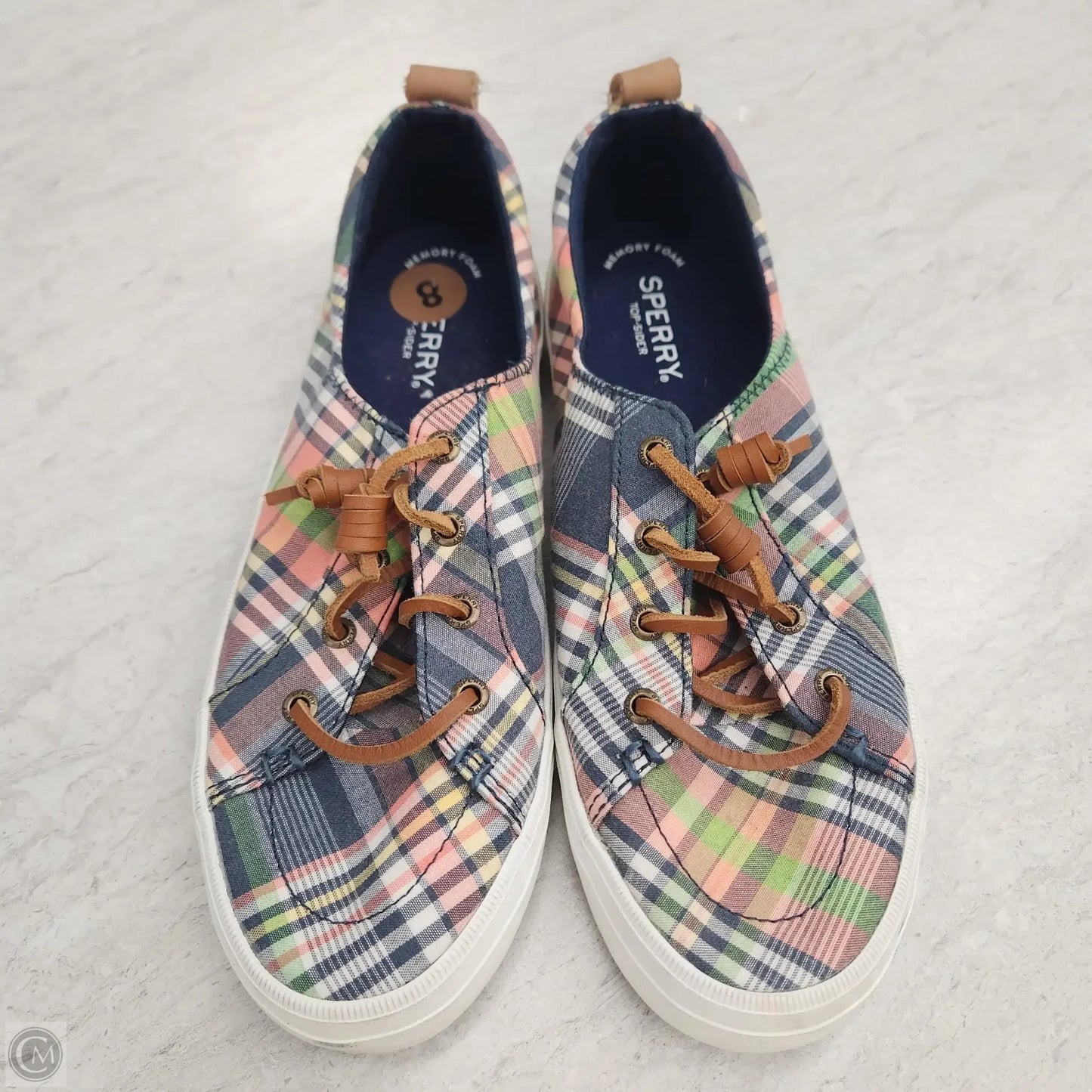 Shoes Sneakers By Sperry In Plaid Pattern, Size: 8