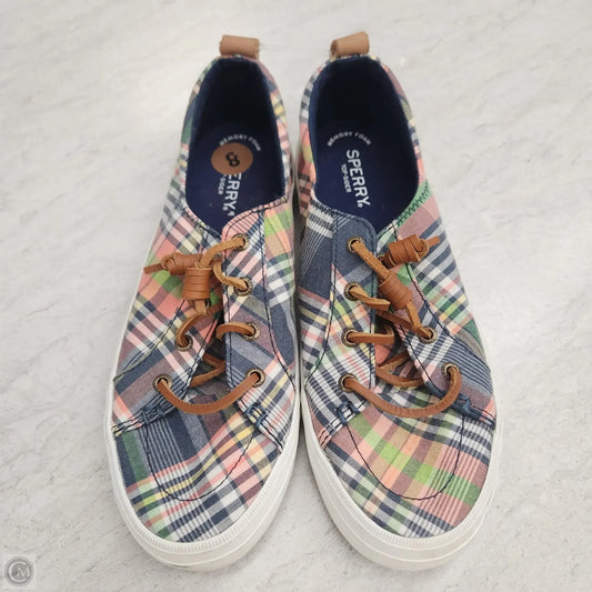 Shoes Sneakers By Sperry In Plaid Pattern, Size: 8