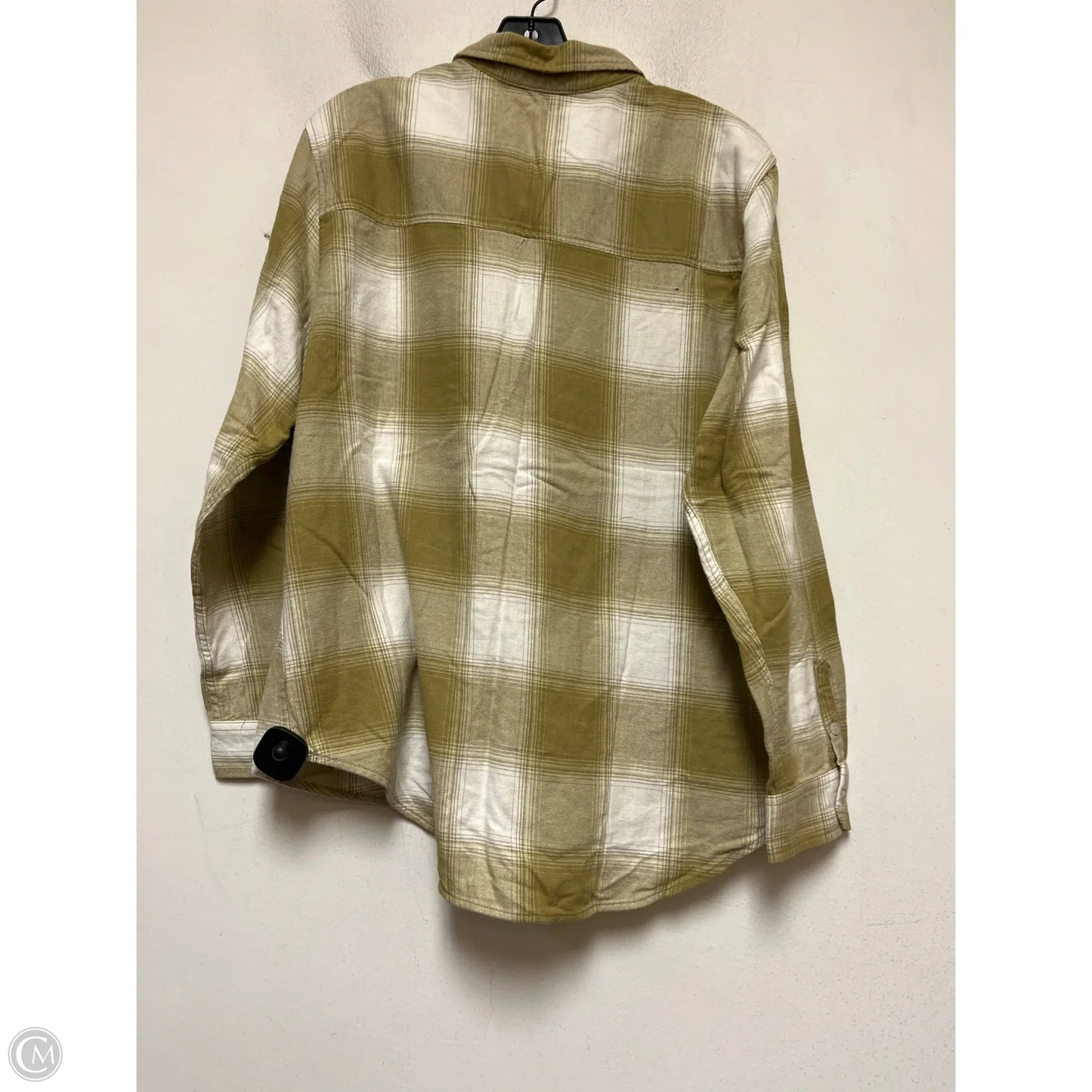 Top Long Sleeve By Universal Thread In Plaid Pattern, Size: Xl