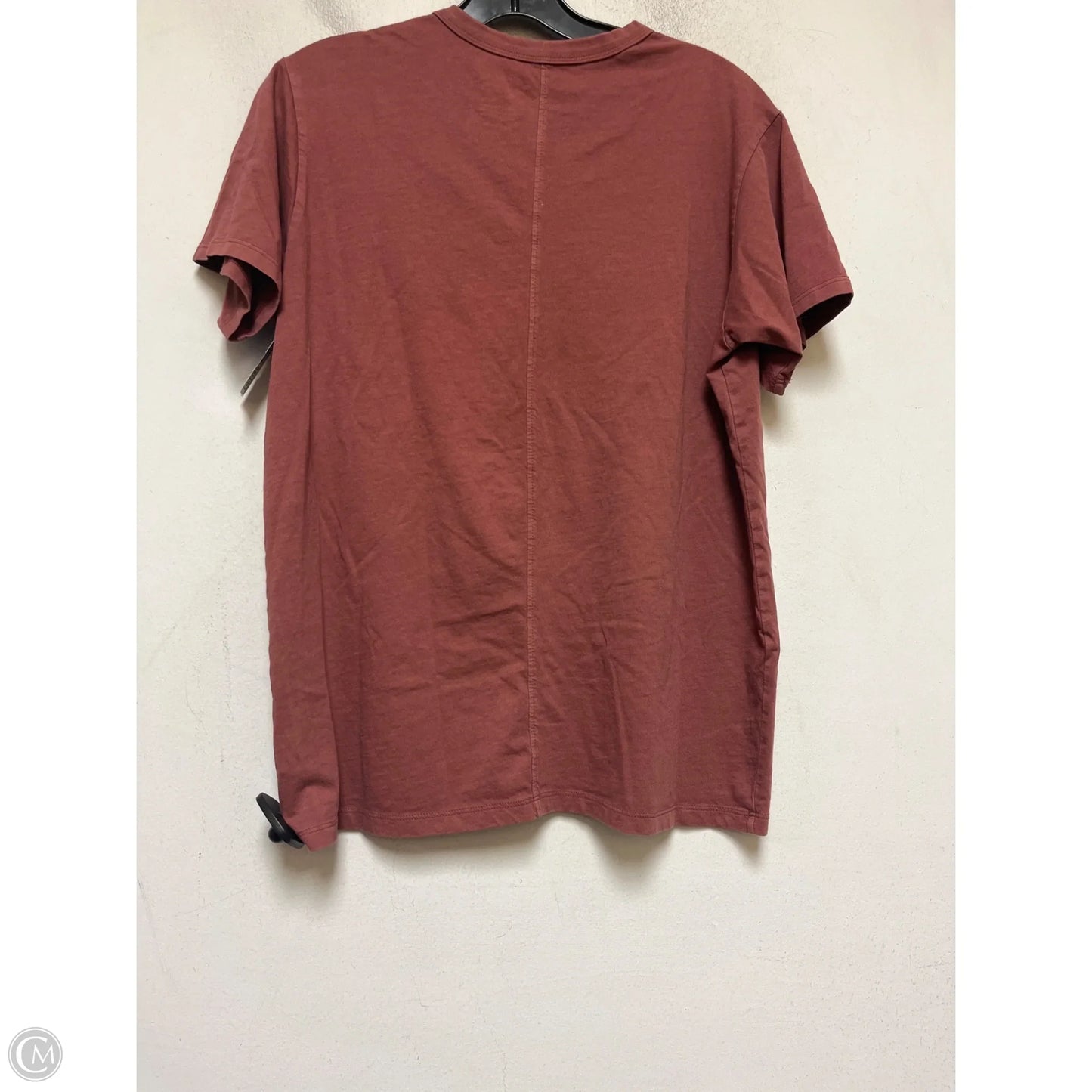 Top Short Sleeve Basic By American Eagle In Maroon, Size: S
