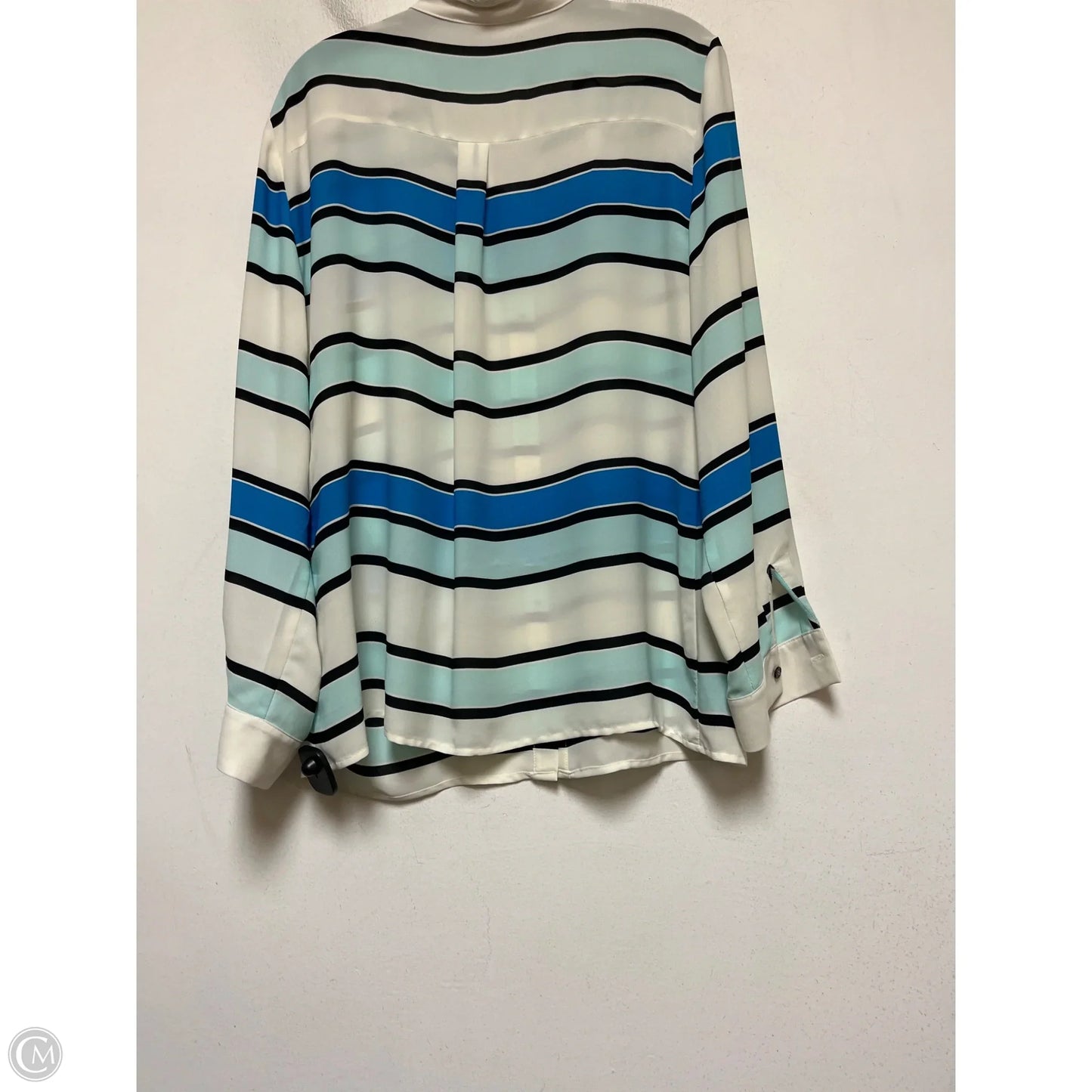 Top Long Sleeve By Vince Camuto In Striped Pattern, Size: Xl