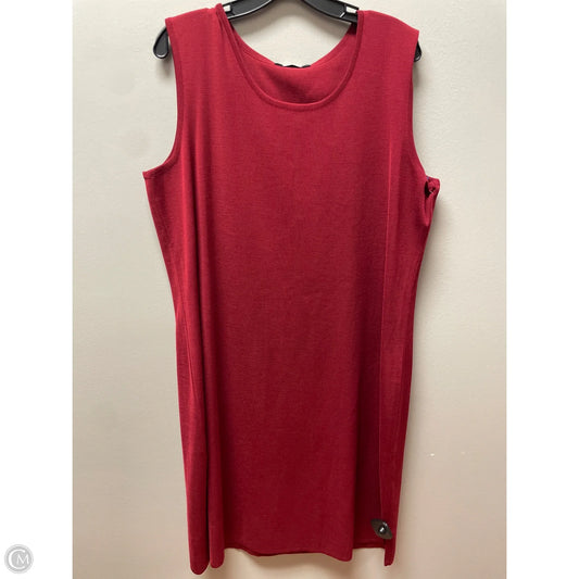 Dress Casual Short By Misook In Maroon, Size: Xl