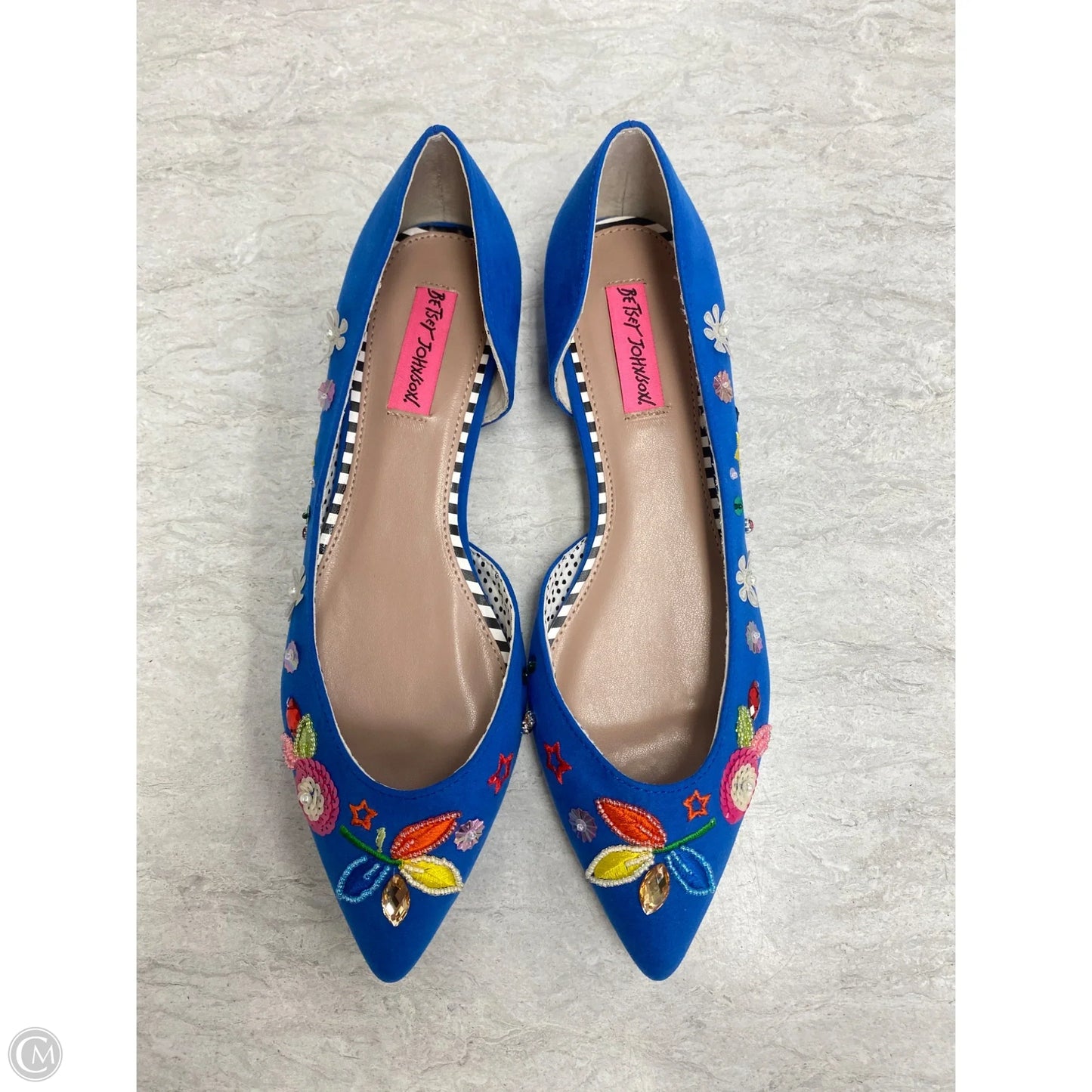 Shoes Flats By Betsey Johnson In Blue, Size: 8.5
