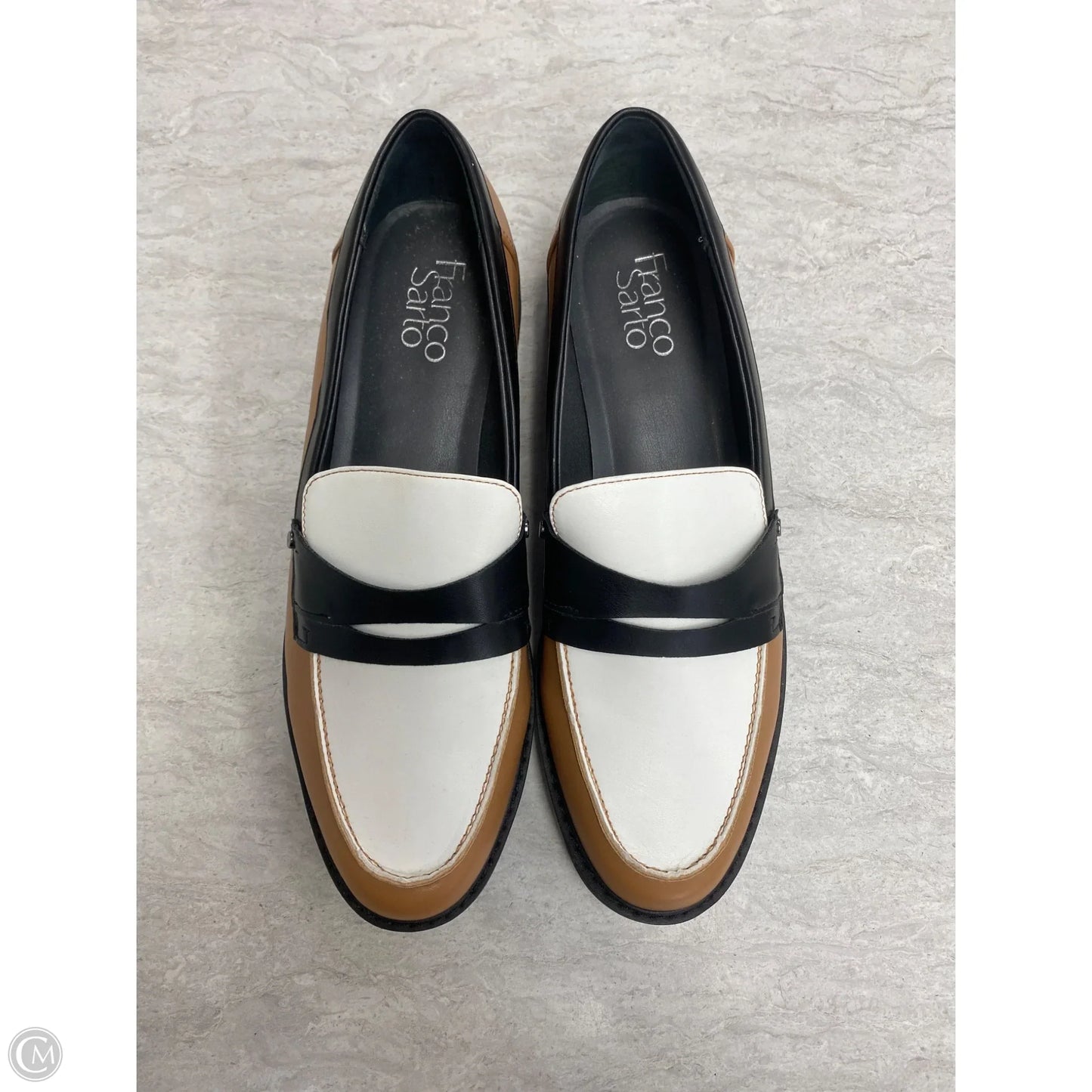 Shoes Flats By Franco Sarto In Black & Brown, Size: 9