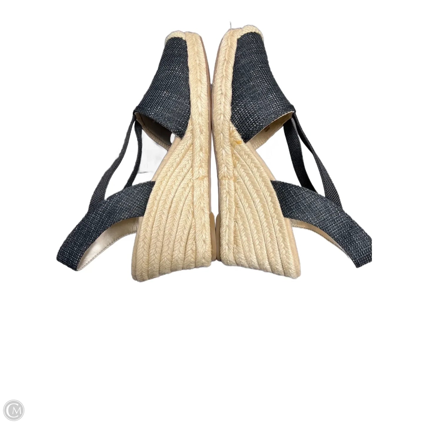 Shoes Heels Wedge By Anne Klein In Black & Tan, Size: 6.5