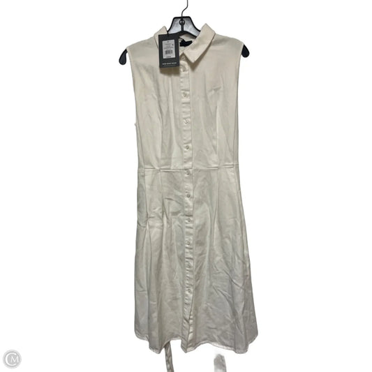 Dress Casual Midi By Who What Wear In White Denim, Size: Xl