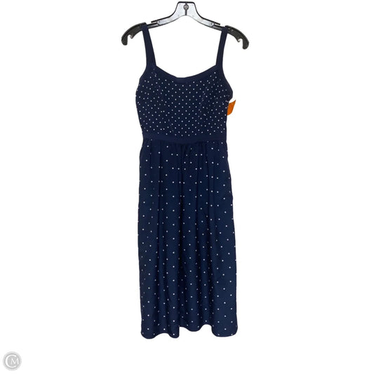 Dress Casual Midi By Tommy Hilfiger In Polkadot Pattern, Size: Xs