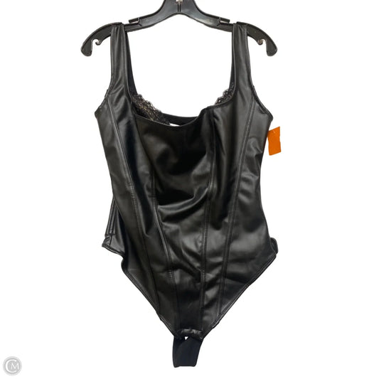 Bodysuit By Clothes Mentor In Black, Size: Xl