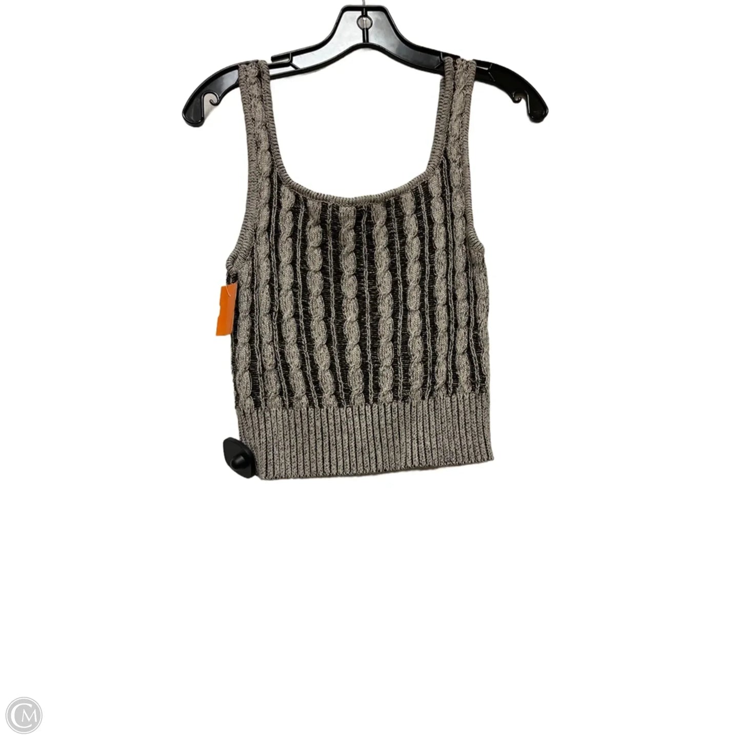 Top Sleeveless By Forever 21 In Black & Tan, Size: M