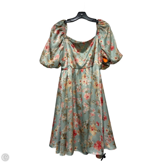 Dress Casual Short By Inspired Hearts In Floral Print, Size: 3x