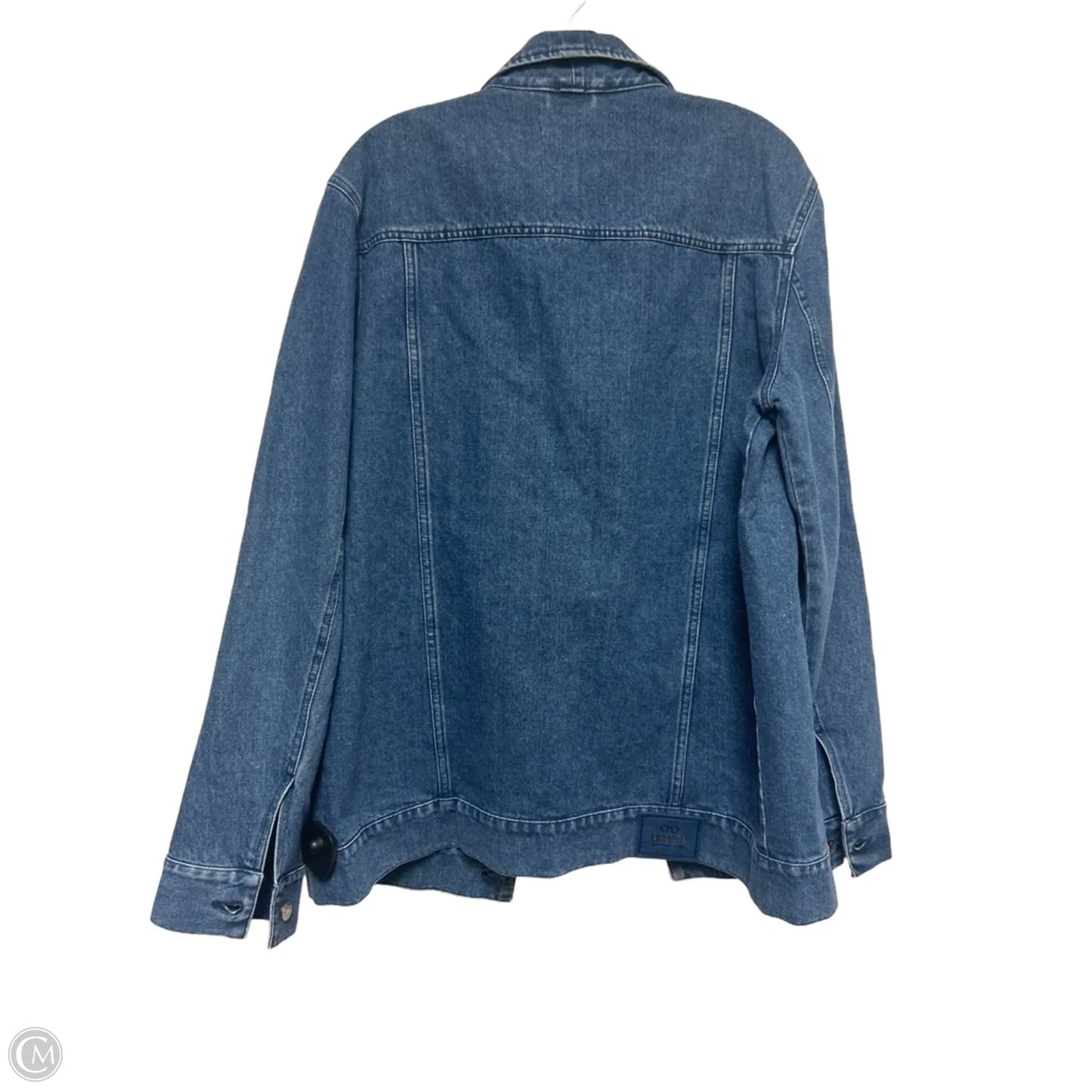 Jacket Denim By Clothes Mentor In Blue Denim, Size: L