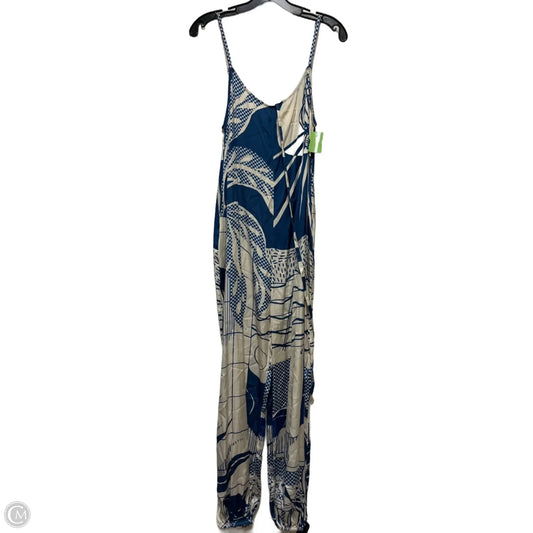 Jumpsuit By Clothes Mentor In Blue & Cream, Size: S