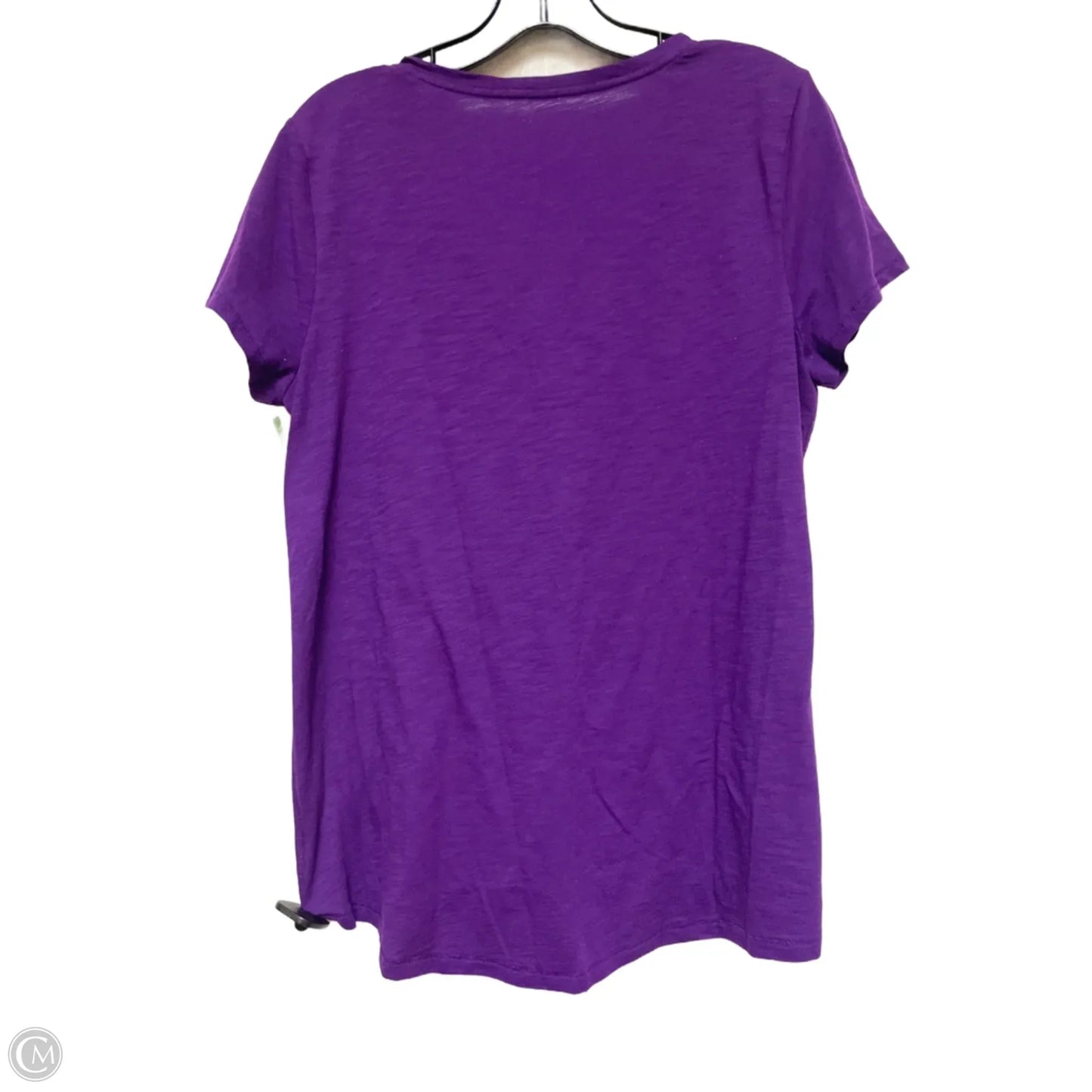 Top Short Sleeve Designer By Lilly Pulitzer In Purple, Size: L