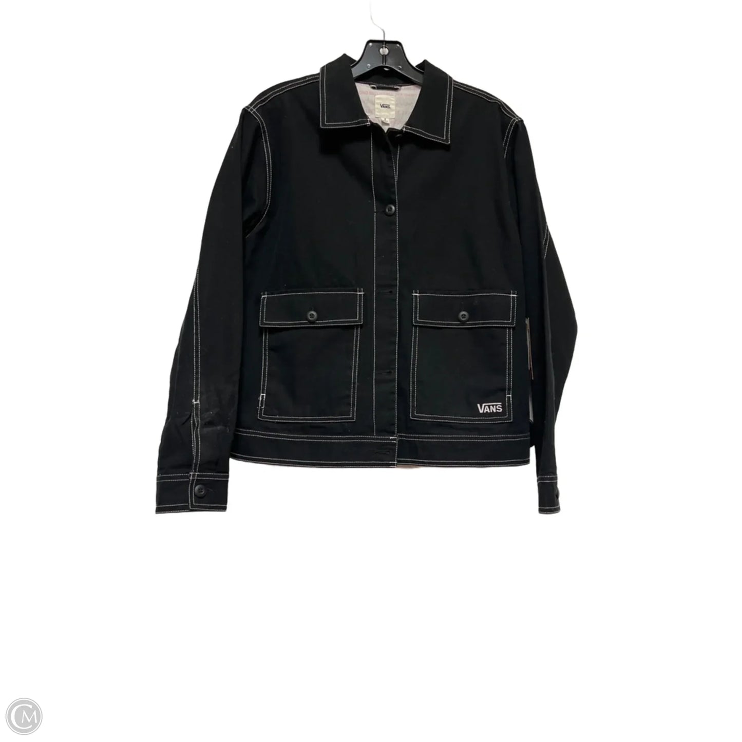 Jacket Other By Vans In Black & White, Size: S