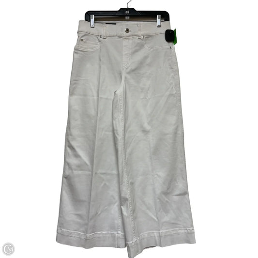 Jeans Wide Leg By Spanx In White, Size: 8