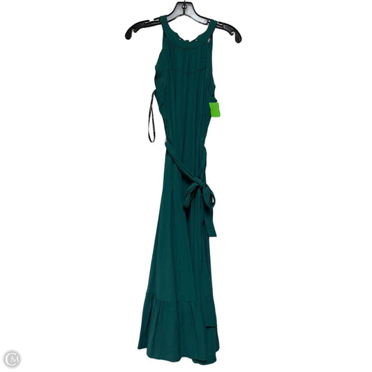 Dress Casual Midi By Calvin Klein In Green, Size: S