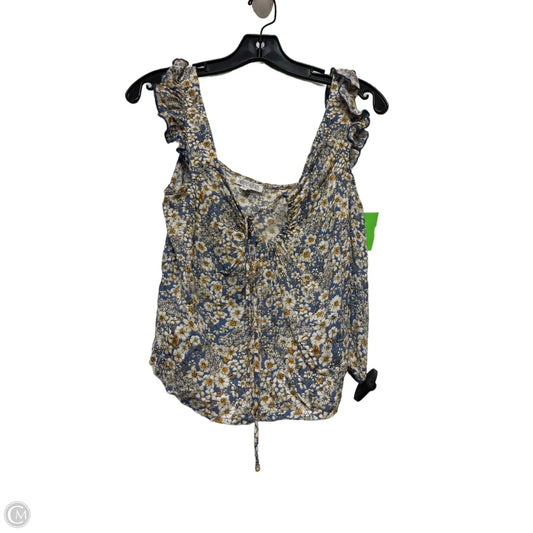 Top Sleeveless By Patrons Of Peace In Floral Print, Size: Xs