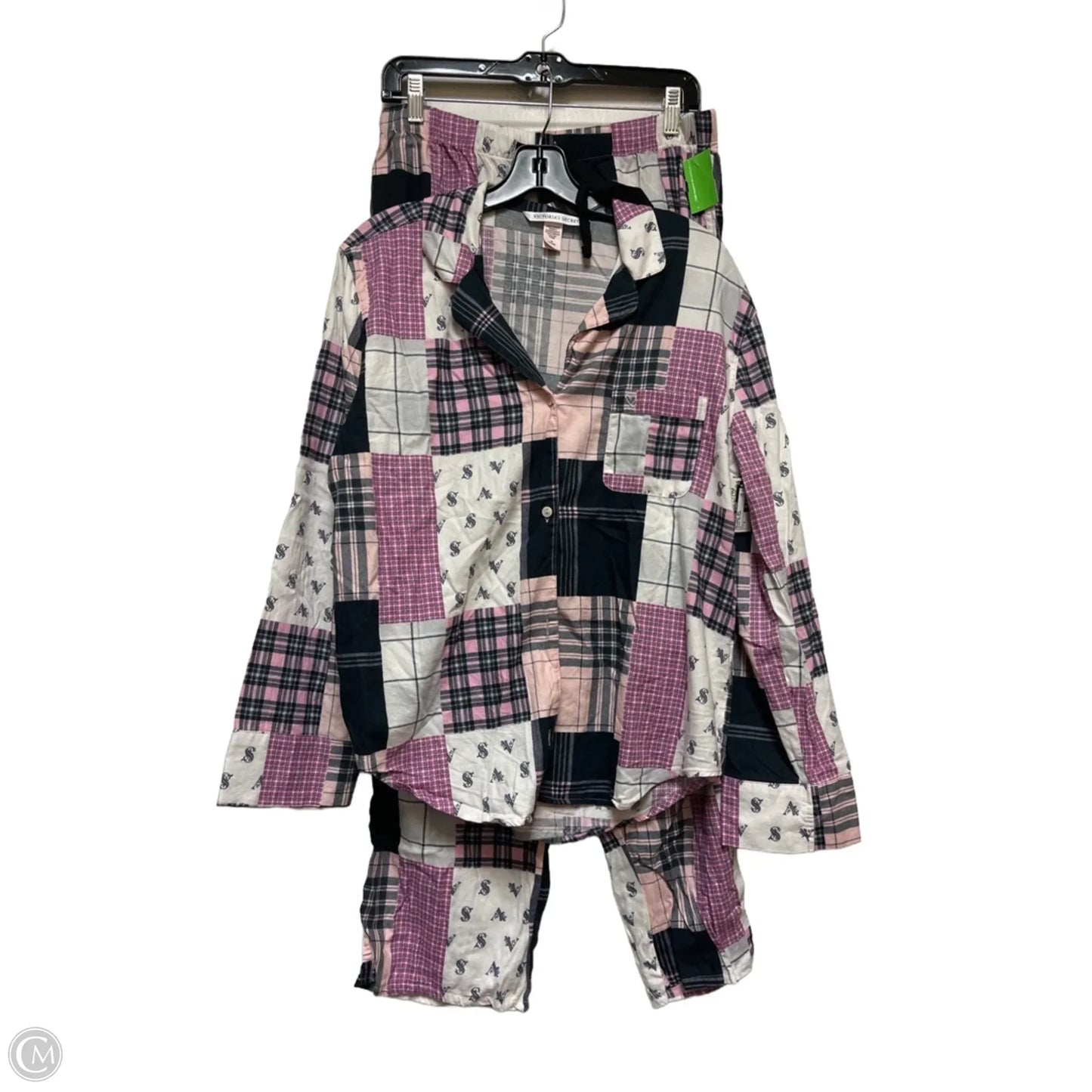 Pajamas 2pc By Victorias Secret In Plaid Pattern, Size: M