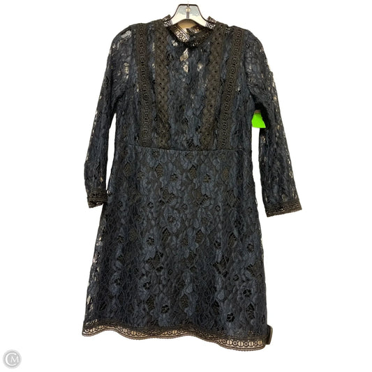 Dress Casual Short By Zara Basic In Black & Blue, Size: L