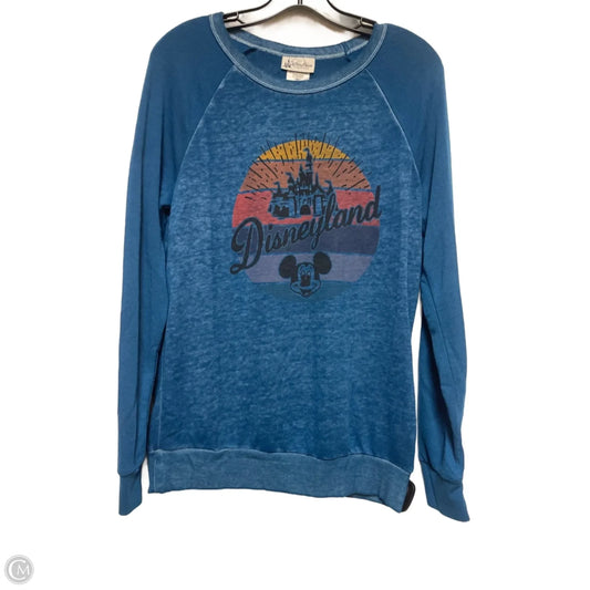 Top Long Sleeve Basic By Disney Store In Blue, Size: M