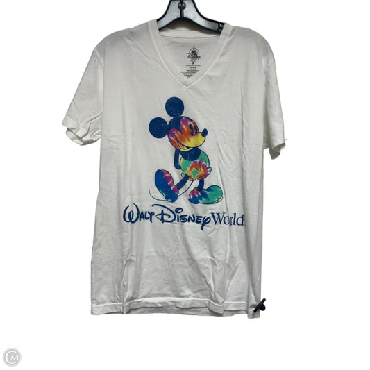 Top Short Sleeve Basic By Disney Store In White, Size: M