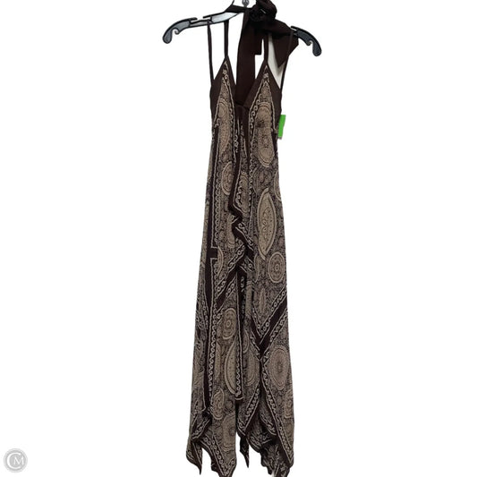 Dress Casual Maxi By Bcbgmaxazria In Brown & Tan, Size: S