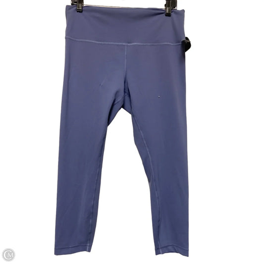 Athletic Leggings By Lululemon In Blue, Size: 14