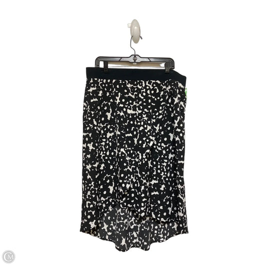 Skirt Midi By Cabi In Black & White, Size: 12