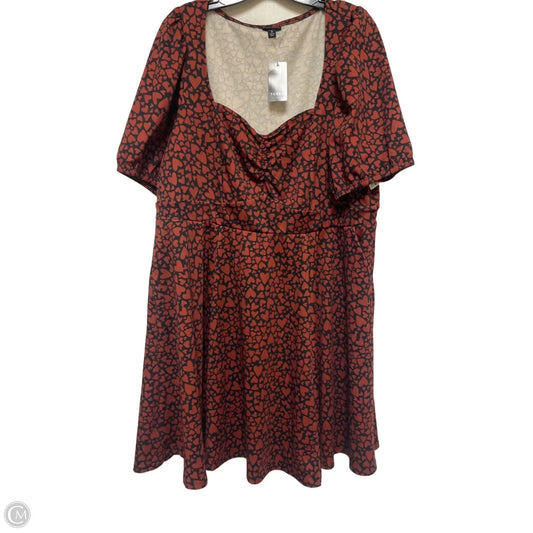 Dress Casual Short By Torrid In Black & Red, Size: 3x