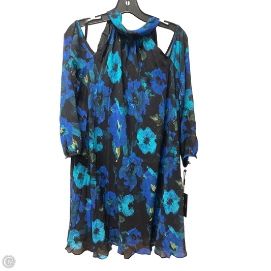 Dress Designer By Karl Lagerfeld In Black & Blue, Size: Xs