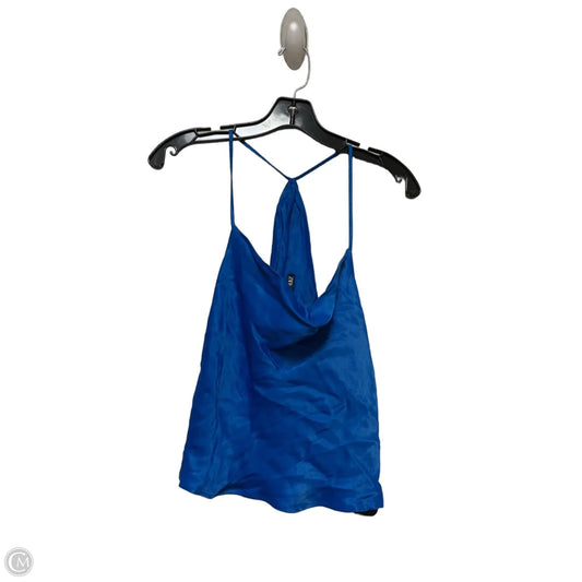 Top Sleeveless By Zara In Blue, Size: M