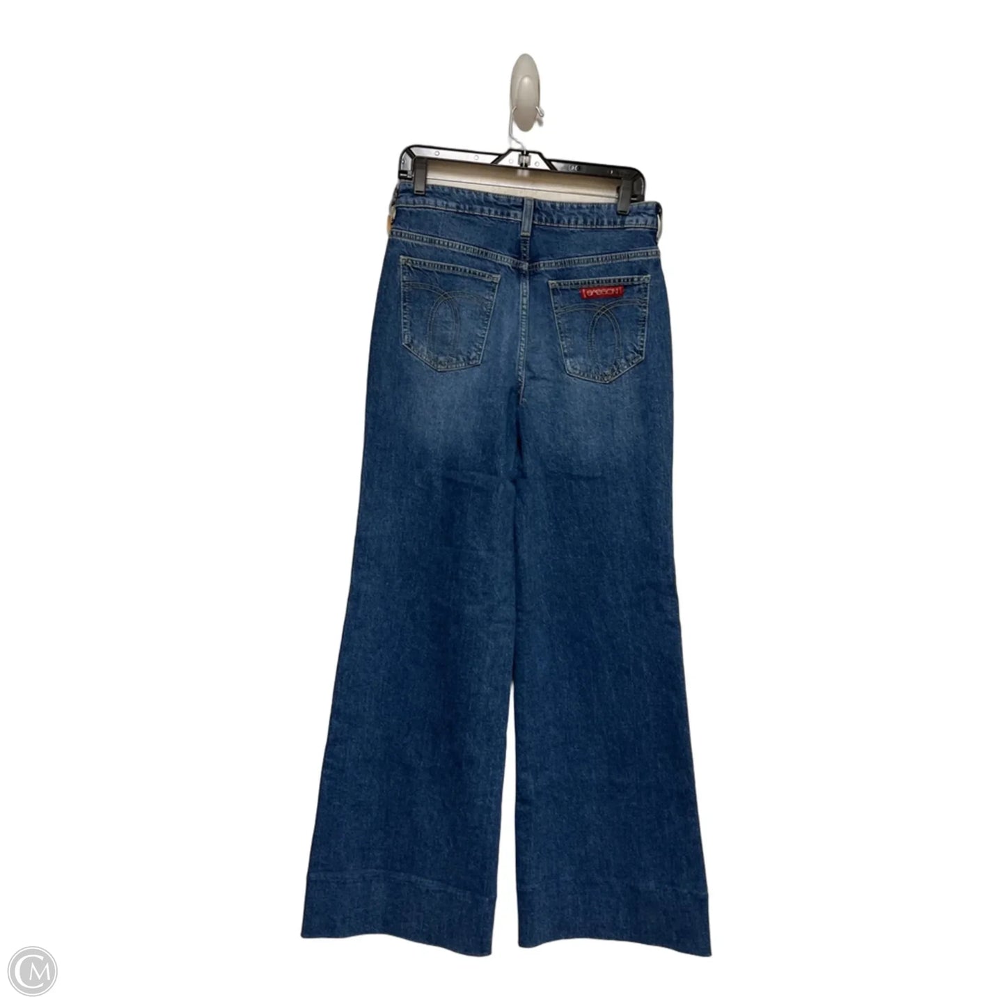 Jeans Wide Leg By Johnny Was In Blue Denim, Size: 4