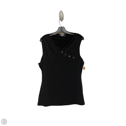 Top Sleeveless By Dkny In Black, Size: L