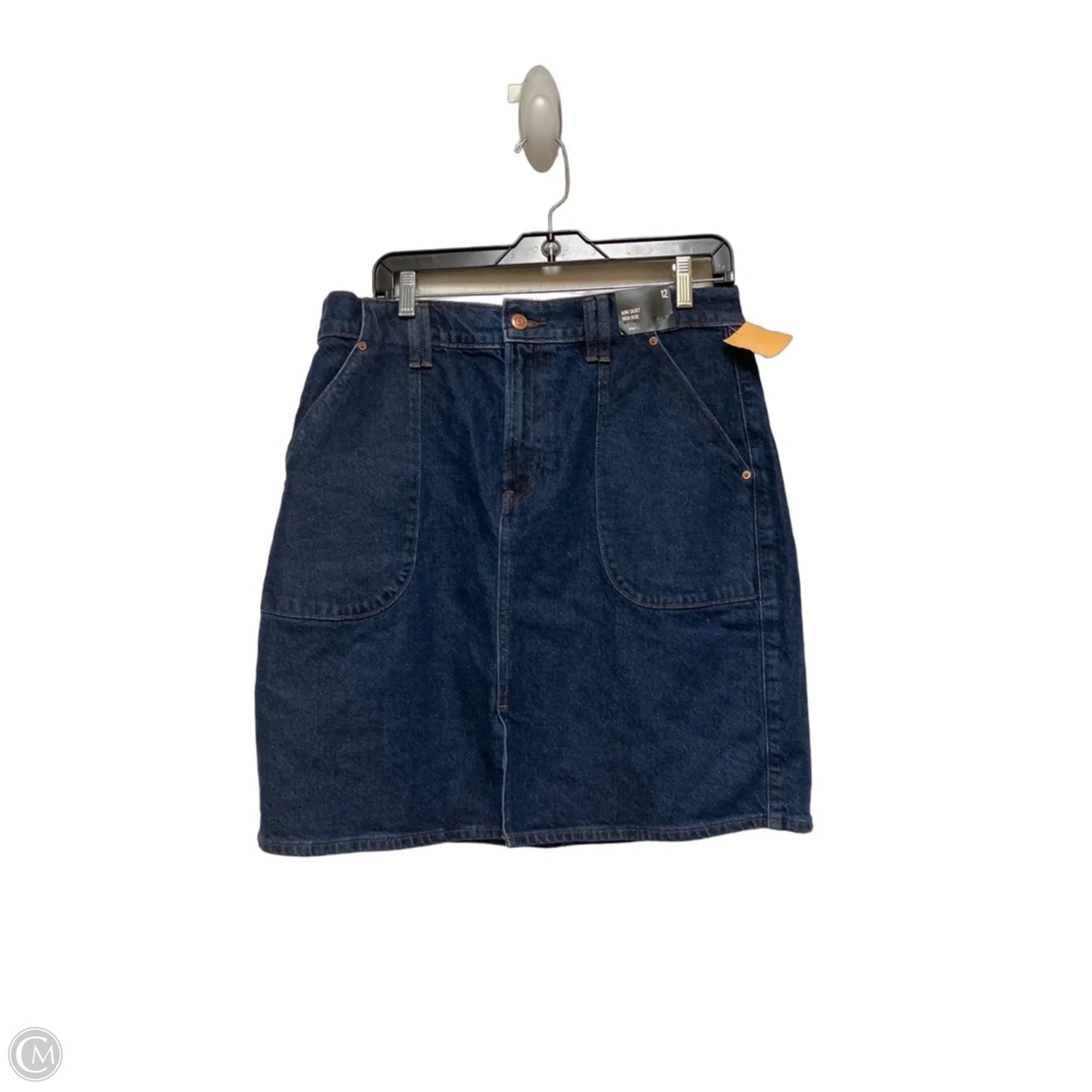 Skirt Mini & Short By Express In Blue Denim, Size: 12