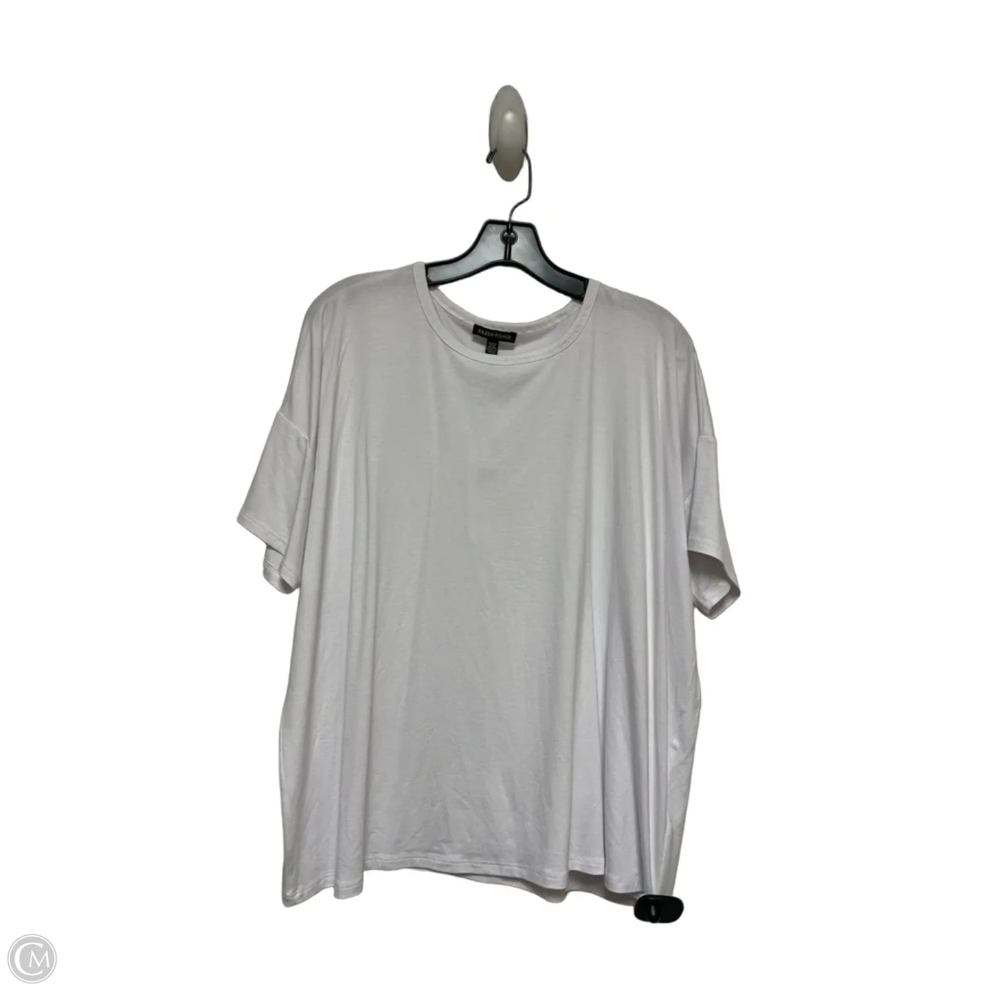 Top Short Sleeve Basic By Eileen Fisher In White, Size: S
