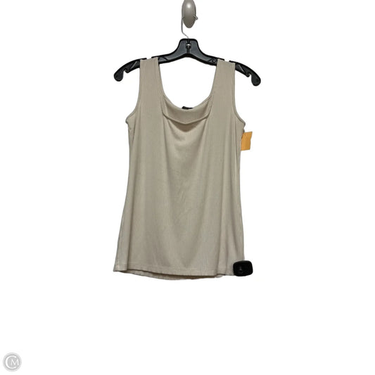 Top Sleeveless By Ann Taylor In Cream, Size: M