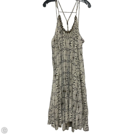 Dress Casual Maxi By Anthropologie In Black & Cream, Size: L