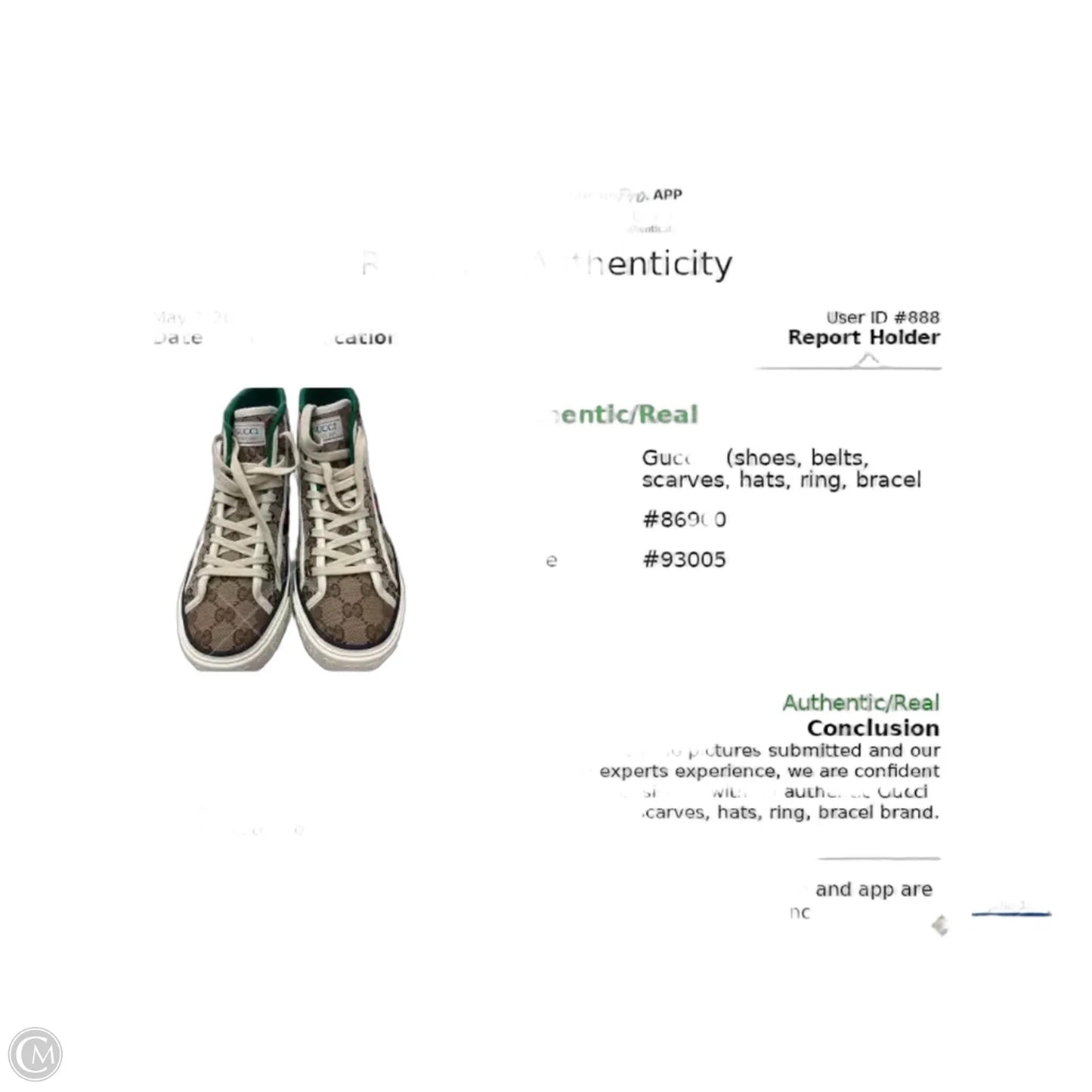 Shoes Luxury Designer By Gucci In Green & Tan, Size: 6