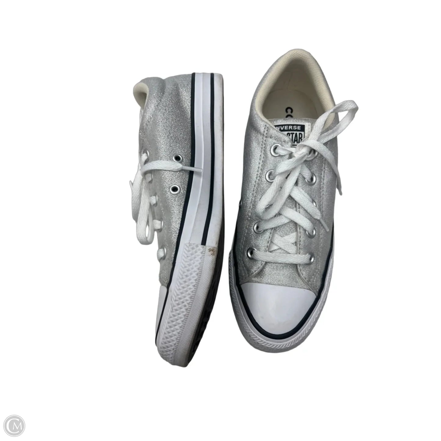 Shoes Sneakers By Converse In Silver, Size: 8