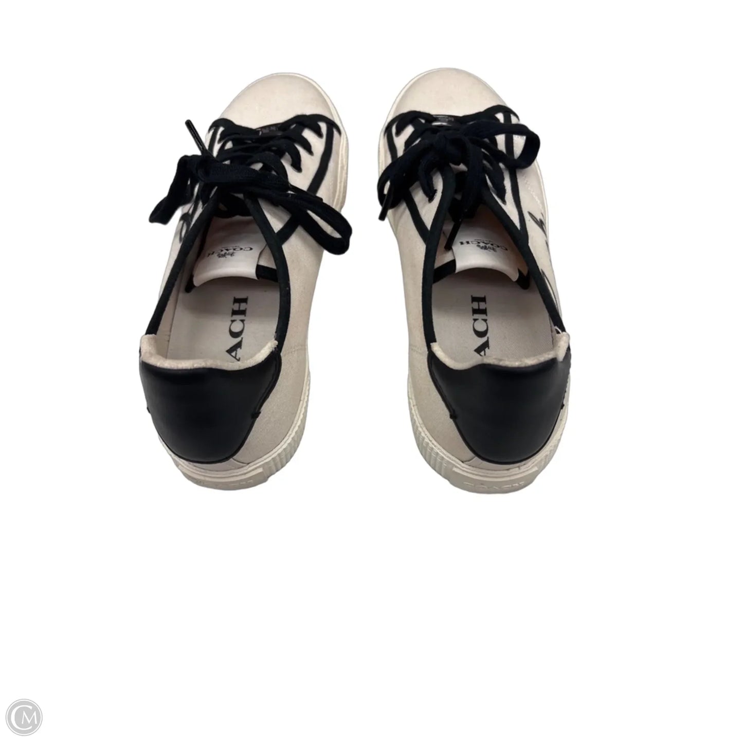 Shoes Sneakers By Coach In Black & Cream, Size: 7.5
