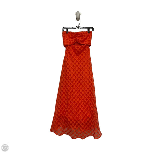 Dress Casual Maxi By Hello Molly In Orange, Size: M