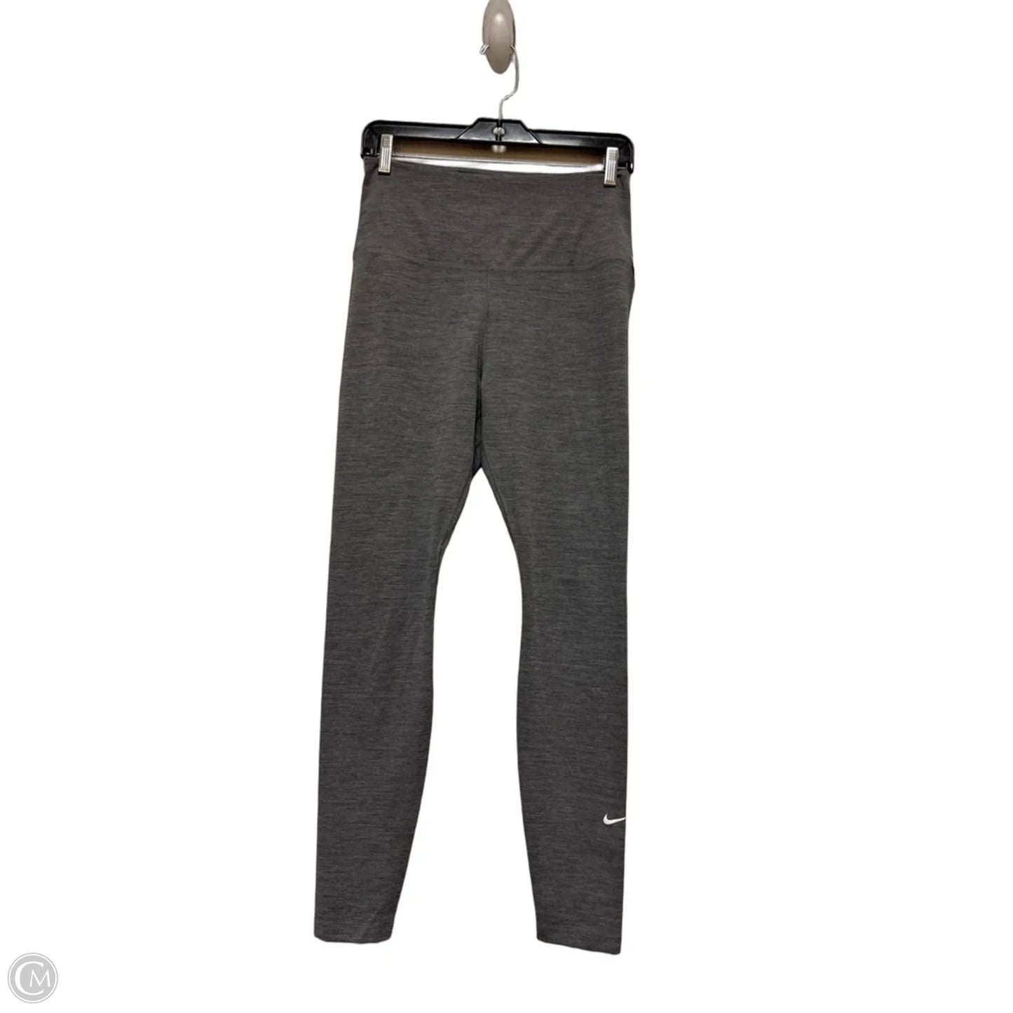 Athletic Leggings By Nike Apparel In Grey, Size: M