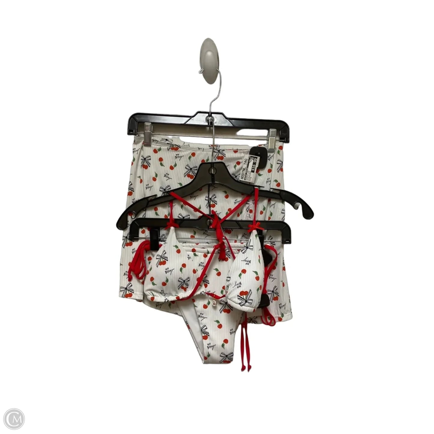 Swimsuit 2pc By Betsey Johnson In Black & White, Size: M