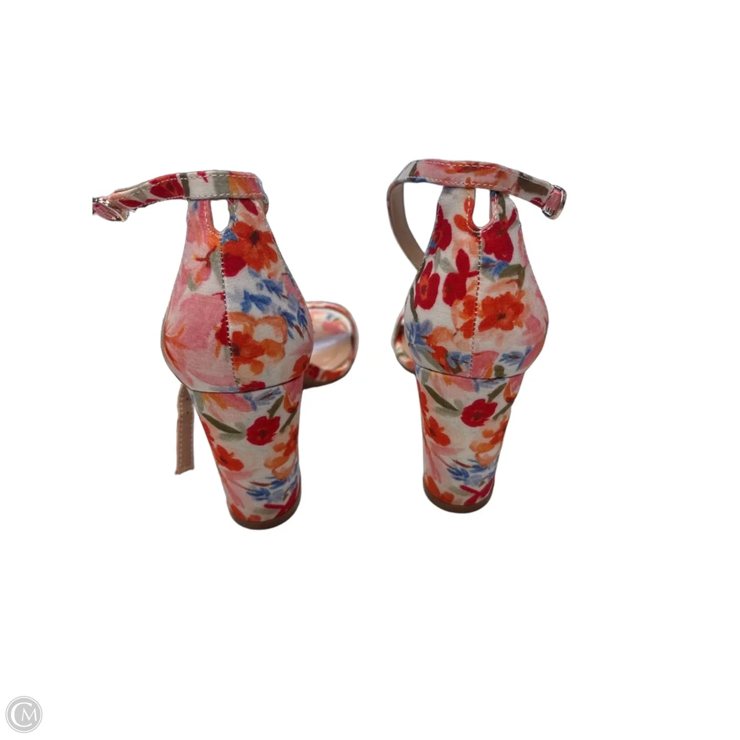 Shoes Heels Block By Kelly And Katie In Floral Print, Size: 6.5