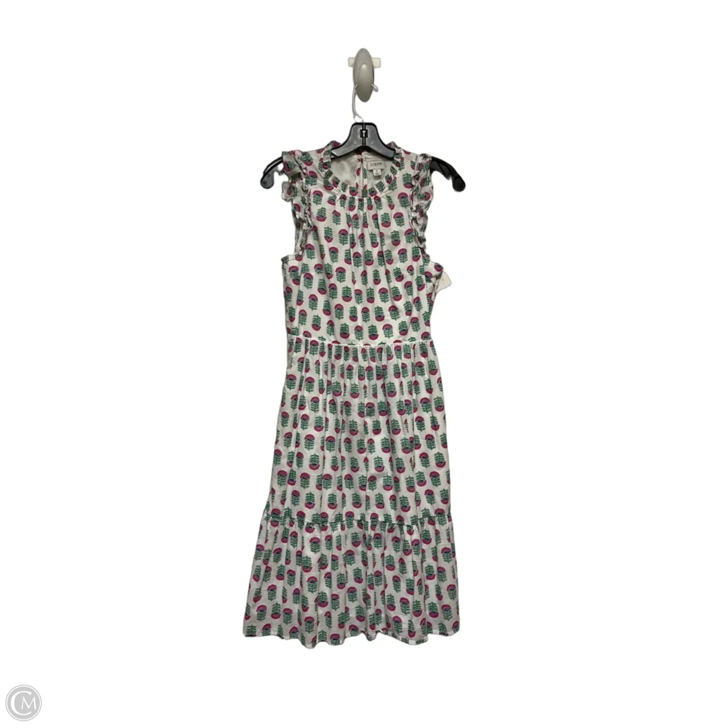 Dress Casual Midi By J. Crew In Floral Print, Size: Xs