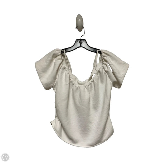 Top Short Sleeve By A New Day In White, Size: M