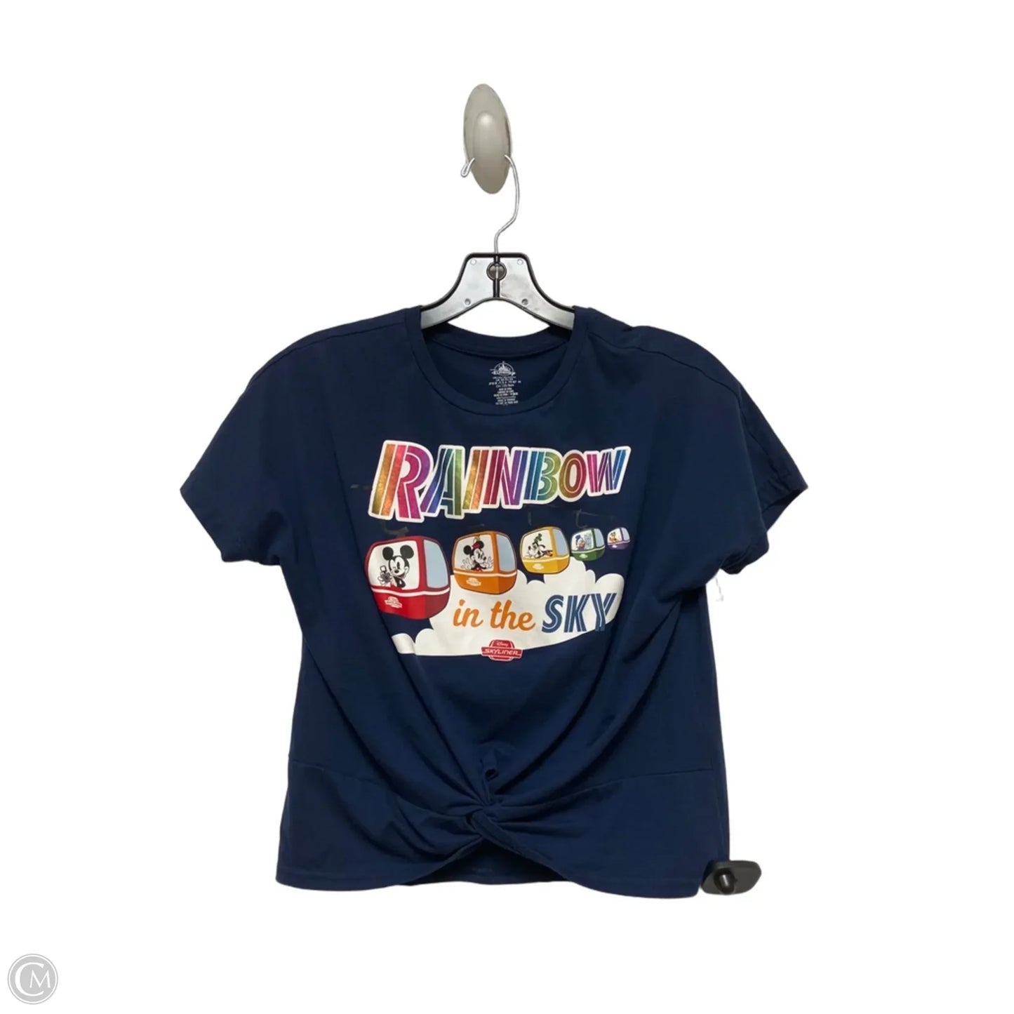 Top Short Sleeve By Disney Store In Rainbow Print, Size: Xs